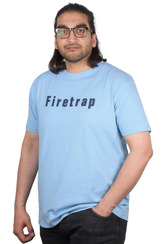Fire Trap Mens Plain Cotton T-shirt