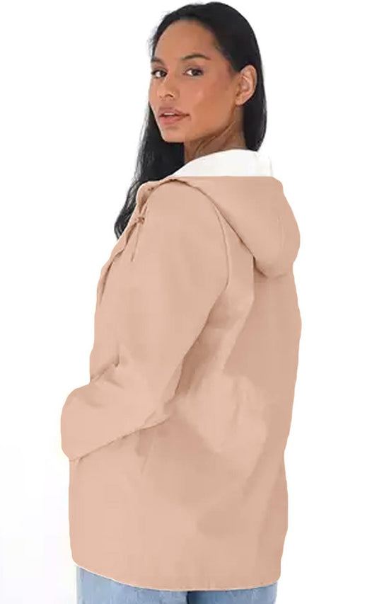 Women Waterproof Parka Raincoat