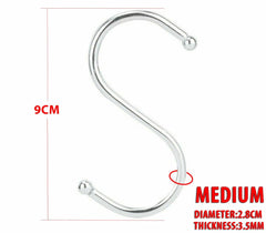 Anti-Rust Stainless Steel Metal Hooks - 10 Pack