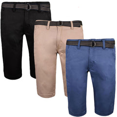 3 Pack True Face Men Chino Shorts Set