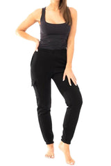 2 Pack Ladies Fleece Cargo Trousers