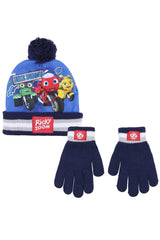 Kids Beanie Hat Gloves Set