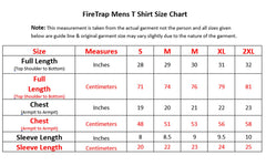 Fire Trap Mens Plain Cotton T-shirt