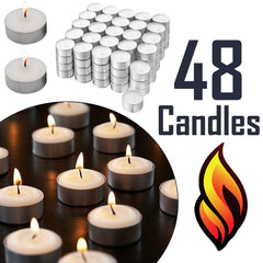 6 Pack Wax Tea Light Candles