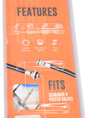 2 Pack Mini Portable Hand Pump with Presta & Schrader Valve