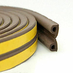 2 Pack Rubber Seal Weather Strip Foam Tape