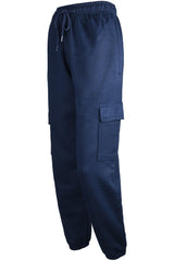 2 Pack Ladies Fleece Cargo Trousers