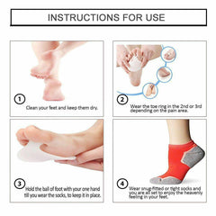 Anti Slip Forefoot Shoe Insole - 2 Pack