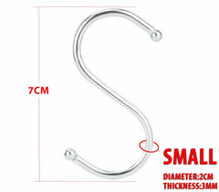 Anti-Rust Stainless Steel Metal Hooks - 10 Pack
