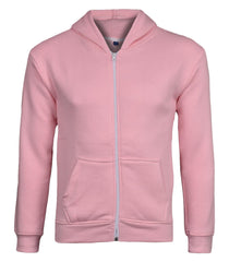 Kids Unisex Plain Zip up Hoodie - No Cord
