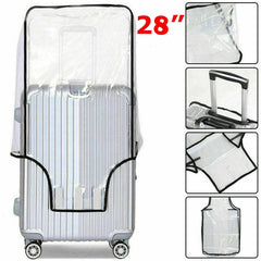 2 Pack Transparent PVC Suitcase Cover