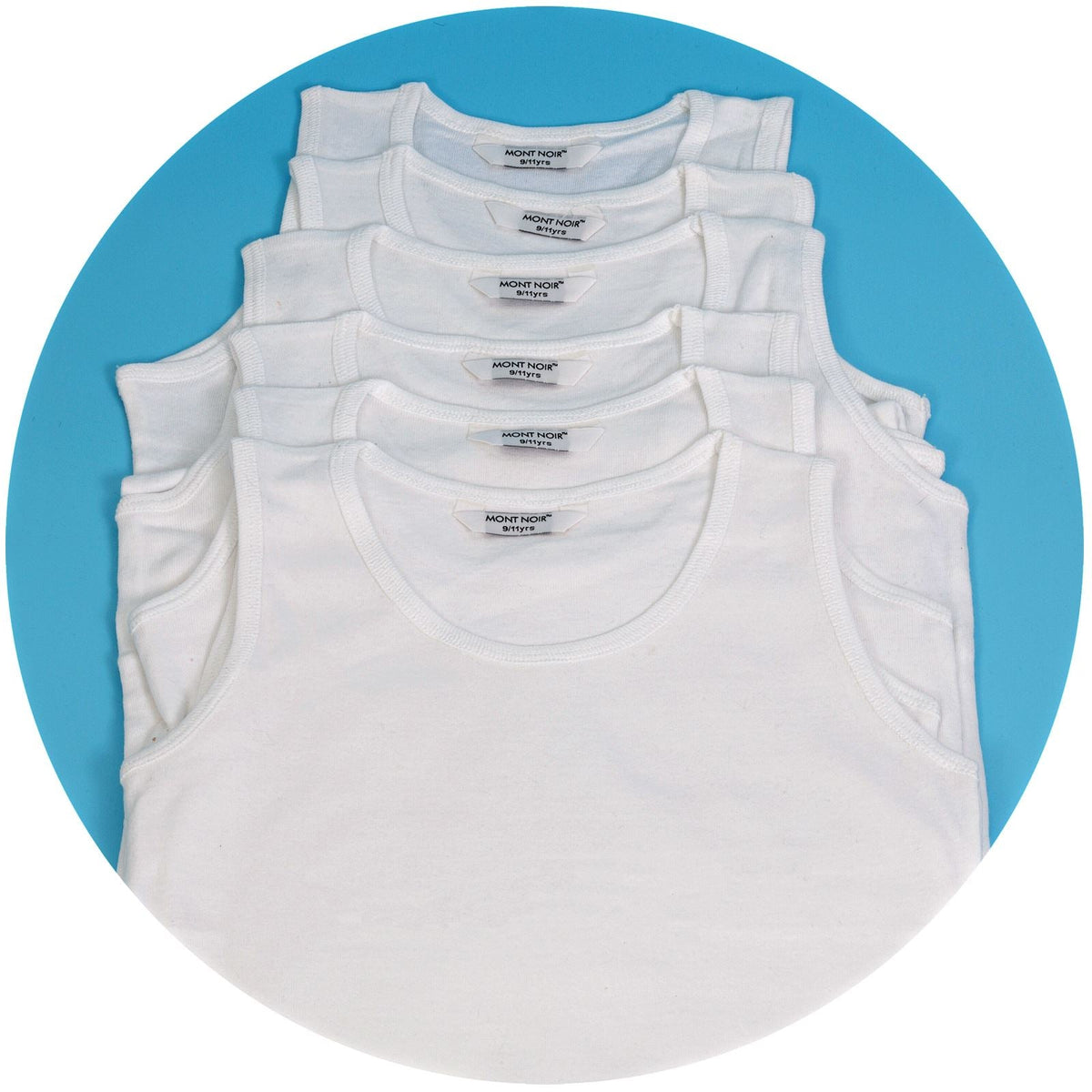 3 Pack Boys White Vest