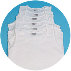 3 Pack Boys White Vest