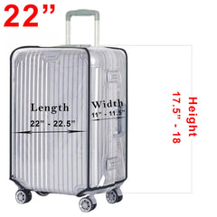 2 Pack Transparent PVC Suitcase Cover
