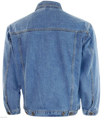 Mens Casual Denim Jacket Long Sleeve