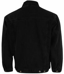 Mens Casual Denim Jacket Long Sleeve