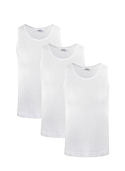 3 Pack Boys White Vest